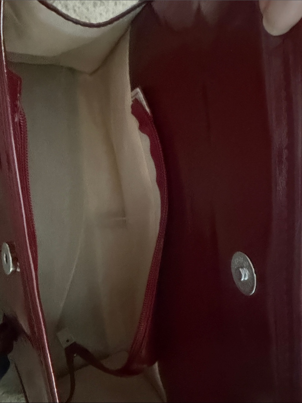 Women’s Red Leather Shoulder Bag - Picture 2 of 2